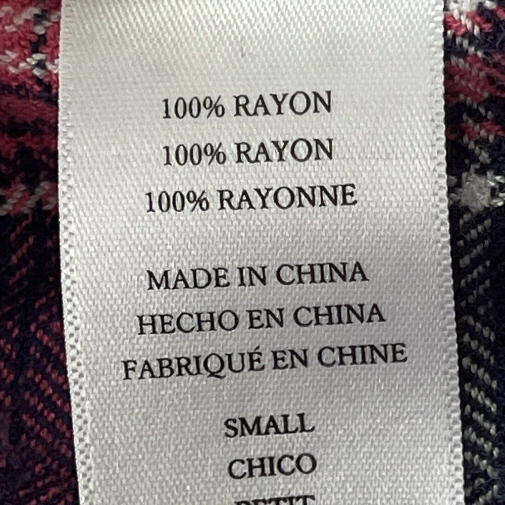 Rails Women’s Size S Hunter Flannel Shirt 100% Cotton Soft Rogue Navy Plaid - Picture 8 of 10